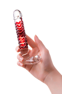 Нереалистичный фаллоимитатор Sexus Glass, 16 см